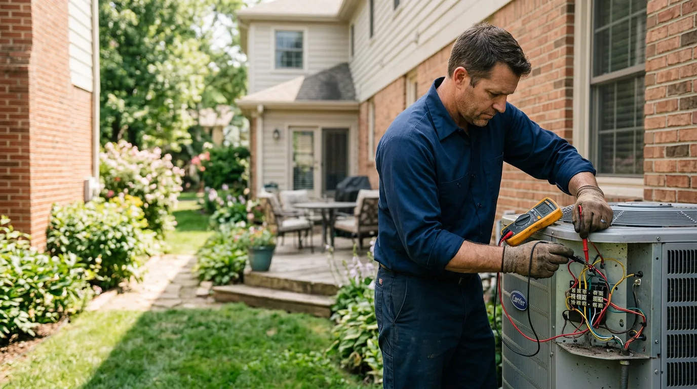 HVAC technician working near Two Rivers, WI
